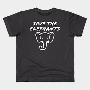 Save the elephants Kids T-Shirt